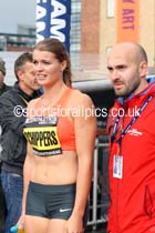 Dafne Schippers wins the 100 metres, Great North CityGames. Photo: David T. Hewitson/Sports for All Pics